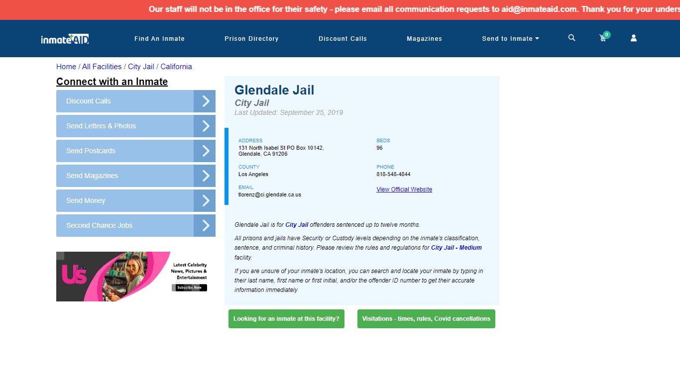 Glendale Jail | Inmate Locator